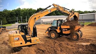 CAT 313 DEBUT! WATCH THIS CAT FEED THE HOG… JCB 714 OFF ROAD 4x4 TRUCK