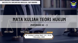 Materi Kuliah Teori Hukum (Pertemuan 3)