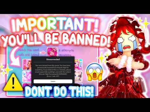 BEWARE! DON'T DO THIS OR YOU WILL BE BANNED!  Royale High Tea Updates ROBLOX