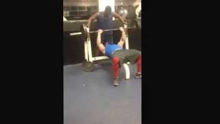 32 reps at 225lb/102.5kg