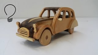 Citroen 2 CV - Wooden Toy Car