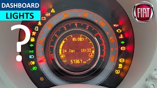 Fiat 500 Dashboard Lights Meaning - Fiat 500 Instrument Panel Warning Lights Meaning