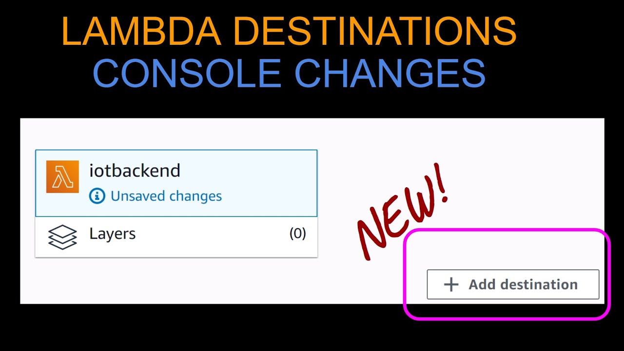 Aws Lambda Destination And Lambda Console Changes Aws Lambda Destination And Lambda Console Changes