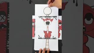 Sprunki mroona and sprunki wyrum paper opening craft #sprunki #paper #animation