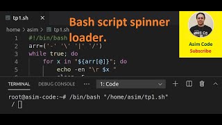 Bash script spinner loader