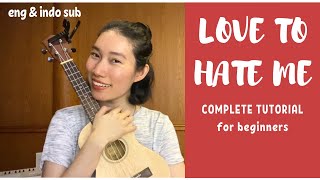 BLACKPINK - Love To Hate Me (UKULELE TUTORIAL) by Chairia Tandias