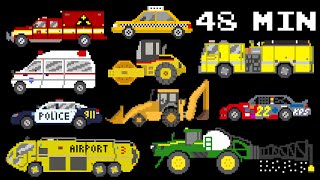48 Minutes of Vehicles - Collection of Street, Emergency Vehicles & More - The Kids' Picture Show