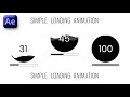 Loading Animation in Adobe After Effects - After Effects Tutorial - No Plugins.