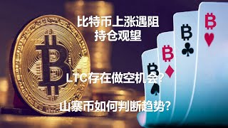 比特币上涨乏力，LTC等待顶背离后做空？干货分享：什么是趋势性行情？BTC|ETH|GMT|APE|SOL|DOGE|ANT|DYDX|ENS|AR|SHIB|ATOM|ROSE行情分享