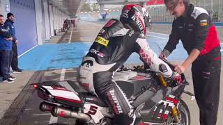 wsbk jerez test day 2 January 2024   higlights  in wet track   impressive bimota action Rea  fastest