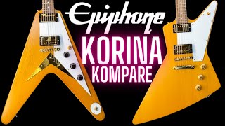 Epiphone KORINA FLYING V vs EXPLORER