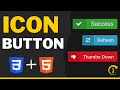 How To Add Icon In Button HTML CSS | 1 Min Guide