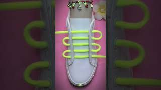 How to stylish tie shoe laces | Tie your shoes | Shoelacing styles #shoes #shoel