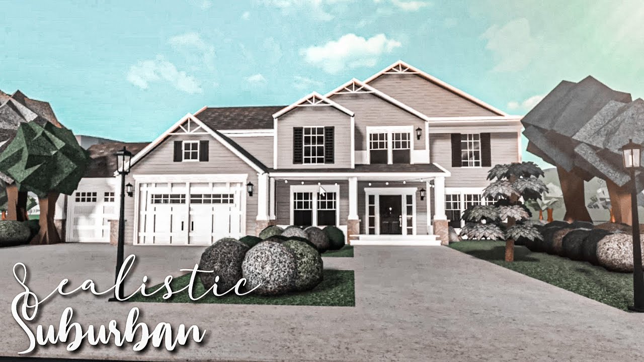Realistic Bloxburg House Bloxburg Realistic Suburban House