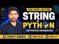 String in Python | Class 11 CBSE CS & IP (ONE SHOT)