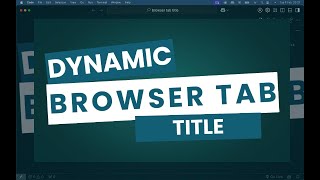 Dynamically Change Your Webpage Tab Title with JavaScript