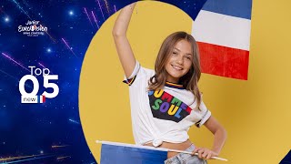Junior Eurovision 2023: Top 5 (so far) + 🇫🇷