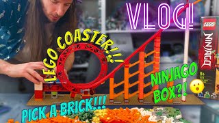 Picking Bricks for my LEGO Roller Coaster! | LEGO haul and vlog