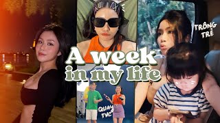 Weekly Vlog : 1 Tuần Năng Suất , Nặn Mụn , Quay TVC... | Quỳnh Thi |
