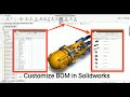 Solidworks BOM Tutorial to add images in BOM excel sheet