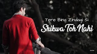 Tere Bina Zindagi Se Koi Shikwa To Nahin  Lyrics | SANAM | The Unplugged Version
