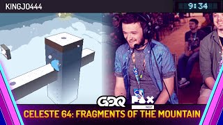 Celeste 64: Fragments Of The Mountain by KingJO444 in 9:34 - GDQ @ PAX West 2024