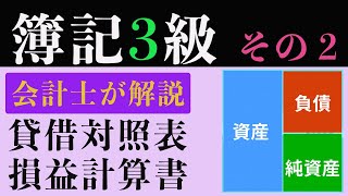 簿記３級  貸借対照表と損益計算書【会計士がアニメで解説】