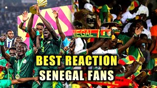 Senegalese Fans Reaction And Celebration To Win AFCON 2022 😱