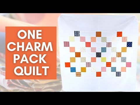 One Charm Pack Quilt Pattern For Beginners Diy Joy