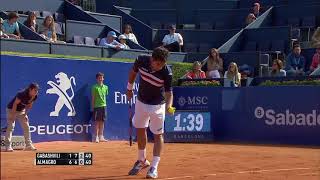 Tennis ball boy runs into wall fail remix