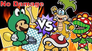 【ペーパーマリオカラースプラッシュ】ノーダメージ可能なボス戦その① / Paper Mario: Color Splash - No damage boss battle Vol.1