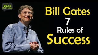Bill Gates 7 Rules of Success | Microsoft Founder | Entrepreneur | Motivational Speech