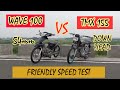 HONDA WAVE 100 54MM VS HONDA TMX 155 DOWN HEAD | DRAG RACE | SPEED TEST | FRIENDLY GUAGE