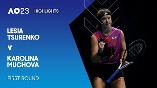 Lesia Tsurenko v Karolina Muchova Highlights | Australian Open 2023 First Round