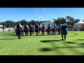 Manawatu Scottish Pipe Band - medley at 2024 NZ Championships - behind the drum corps
