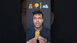 Ice, candy, badam chocolate🥞🍫🍭🧊#asmr#emojieatingchallenge #funny#biku and saileneating