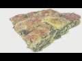 EGG BAKE RECIPE w SPINACH - Crustless Quiche Recipe - Eggs Breakfast Casserole Recipes -HomeyCircle