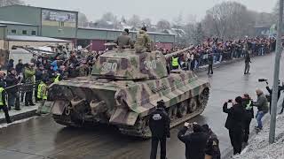 King Tiger at the Bastogne Barracs today.