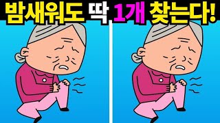 10대도 2개이상 못찾는 문제! 나이와 상관없이 1개이상 찾으면 죽어버린 뇌세포가 되돌아옵니다! [틀린그림찾기/치매예방] #952