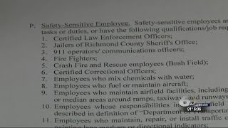 Call for random drug tests for all workers and commissioners