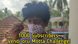 1000 Subscribers vendi Oru Motta Challenge! | Ft.RakeshR , Aswin Chandran | AppuzTalkies