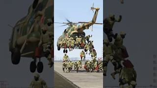 10k Ukrainean Powerful Soldiers Jump Over A Cargo Helicopter To A Heavy Enetery In Russia Gtav