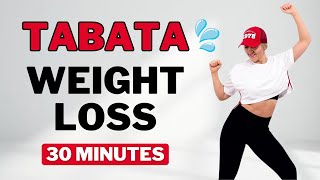 🔥30 MIN TABATA WORKOUT🔥SWEATY FULL BODY WORKOUT for WEIGHT LOSS🔥ALL STANDING🔥No Equipment🔥No Repeat🔥