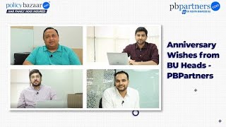 Anniversary Message From BU Heads - PBPartners