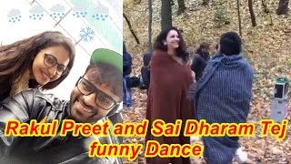 Rakul and Sai Dharam Tej funny Dance | Winner Move