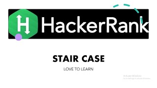 #Staircase Staircase Hackerrank solution in Java #hackerrank #lovetolearn