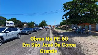 São José Da Coroa Grande Pernambuco 30 De Janeiro De 2025 Obras Na Rodovia PE-060