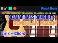 Belajar Bass Dangdut Rembulan Malam Chord Real Bass