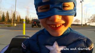 Power Wheels Race PROMO - Spiderman vs Captain America!