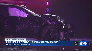 2 people hospitalized after crash closes Page